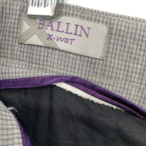 Ballin X-Waist Mens Pants 33x32 Lightweight Gray Patterned Casual Comfort - Picture 13 of 13